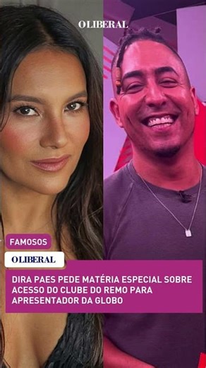 Dira Paes pede matéria especial sobre acesso do Clube do Remo para apresentador da Globo