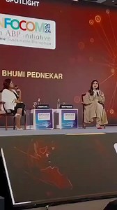 Bhumi Pednekar spoke about her "impact-first" acting choices, beliefs in sustainability and more at Infocom, An ABP Initiative, at ITC Sonar on Thursday Bhumi Pednekar | The Telegraph-t2