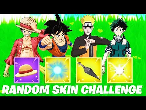 Gioco la Random Skin ANIME Challenge DEFINITIVA e VINCO! *TUTTI i Protagonisti* Fortnite ITA!