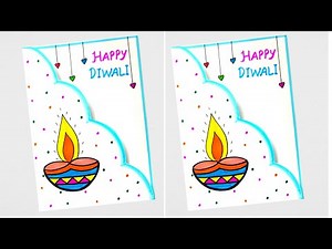 Diwali Card Ideas || DIY Diwali Card Making EASY || How to Make Diwali Greeting Card
