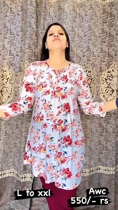 3.7K views · 77 reactions | Tunics beautiful outfit for summer suoerb cool Length 34 Waer with pent, plazo, leggi, capri or u can wear as a single dress with belt. Price is only 550 rs free shipping Sizs is L,xl,xxl,xxxl avail cod avail book fast Pent charges is 400 etc. Pene size is free m to 5xl fully strechable. | ARSH Wardrobe Collection | Facebook