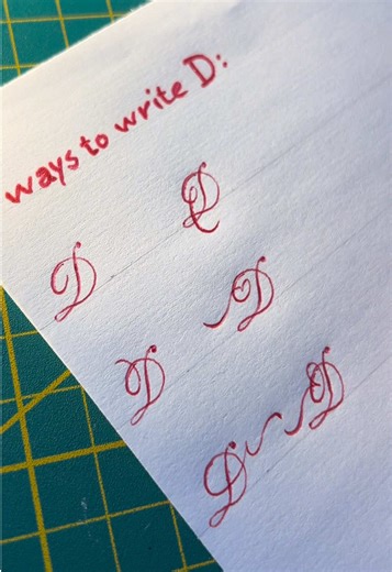 Creative Techniques for Writing the Letter D