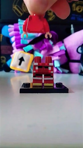 building lego minecraft minifigure #steve #bedrock #minecraftlive