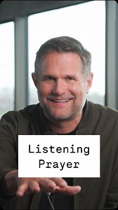 Prayer is a two-way conversation. Hit pause on all the noise and listen for what God wants to say to you today. | Kyle Idleman