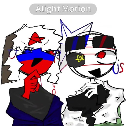 冷笑/熱笑学校×カンヒュ #countryhumans #カントリーヒューマンズ