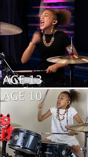 Toxicity - 10 year old VS 13 year old Nandi Bushell - System of a Down - Drumeo #drums #drummer