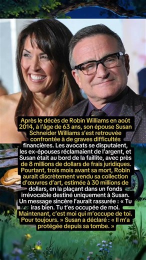 Robin Williams : son dernier geste a sauvé sa femme de la ruine