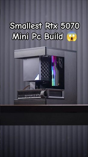 World’s Smallest RTX 5070 Mini PC 😳 AMD Ryzen 7 9800X3D + RTX 5070 🔥 #miniitx #pcbuild #smallpc