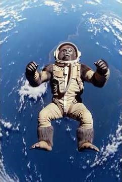 An Alien Gorilla Skydives From Outer Space to Earth?! 😱🌍🚀