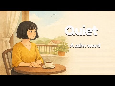 Quiet — A Calm Word | Cozy English Listening (A1–A2)