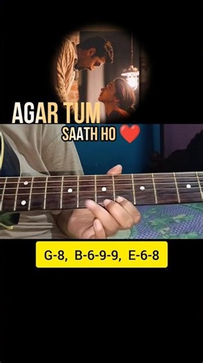 Agar Tum Saath Ho | Easy Guitar Tabs 🎸 | #ArijitSingh #Guitar #Shorts #beginners #alkayagnik