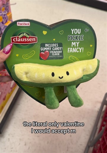 And it’s officially Claussen branded ?? Hellooooo #pickles #claussenpickles #valentinesday