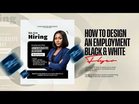 No Color? No Problem. How to Design an Employment Flyer in Black & White.