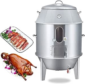 Commercial Stainless Steel Gas Charcoal Dual Use Lamb/Ribs/Chicken/Duck Roaster Oven Roasting Machine for Home Restaurant Industrial Food Factory,For Natural Gas