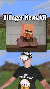 Villager News Addon Minecraft #vr #minecraft #villagernews #virtualreality #gaming #quest2 #quest3