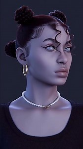 PixelHair Braid Knot Hair Groom in Blender #3danimation #animation #blend3d #3dcharacter #cgi
