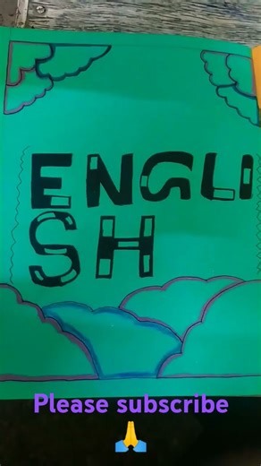 English assignment/project front page design beautiful and and too easy to draw ✨💫🪐 #english