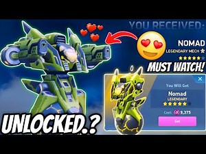 Finally!! | Legendary Mech "NOMAD" Unlocked 😍🔥 | Mech Arena
