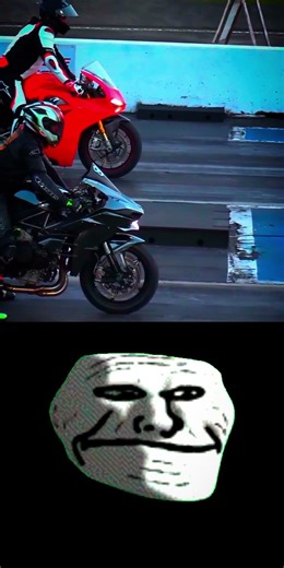 ninja h2r vs ducati penigle #h2r #shorts #ducati