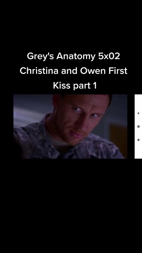 Grey's Anatomy 5x02 Christina and Owen First Kiss part 1 #greysanatomy #christina #owen #kiss