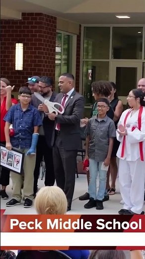 Peck Middle School Ribbon Cutting September 2, 2025