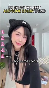 Ranking The Best Add Some Color Trend ✨#tiktoktrend #fypシ゚viral #ranking #usa #addsomecolor