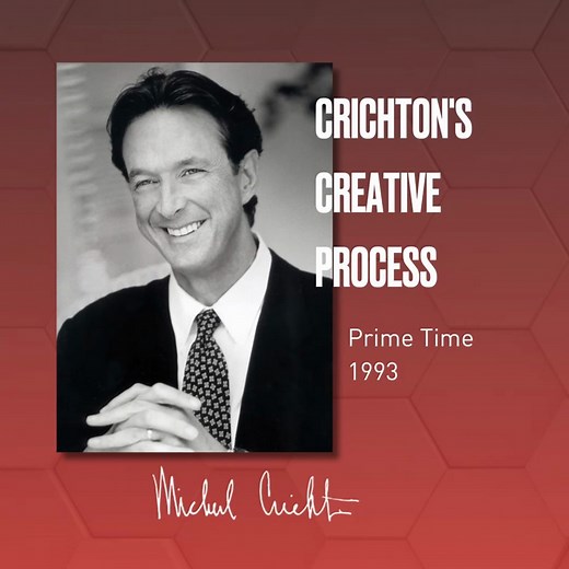 In 1993, Diane Sawyer interviewed Michael Cricton to get a glimpse of his creative process and writing habits. In his humble office, Crichton spent hours behind a desktop computer fleshing out his ideas. Due to his perfectionist nature and rigorous work ethic, Crichton held himself to a high standard of productivity. During the height of his output, Crichton avoided distraction by eating the same thing for lunch everyday and tracked how many pages he wrote during each session. ➡️ Watch the full 