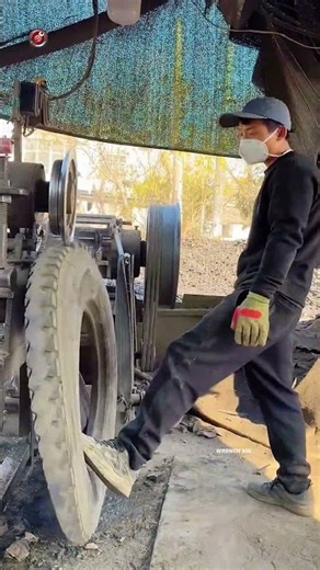 Satisfying Car Tire Cutting