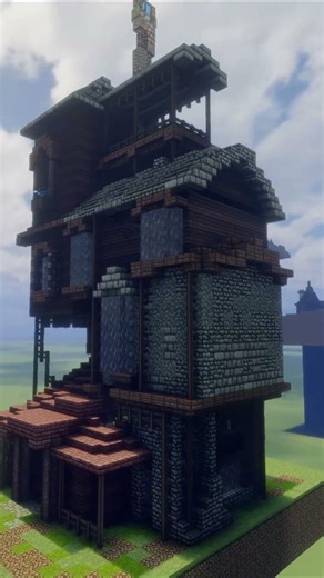 I built The Burrow from Harry Potter in Minecraft 🪄🏠 #minecraft #mcserver #minecraftlove #mcbuild