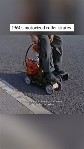 The History Source on Instagram: "An interesting idea for personal transportation from 1962. While these were just an inventor’s fun prototype, it’s an amusing glimpse at mid-century design ideas for innovation, especially in the realm of transportation. and the inventive spirit of the time. #history #1960s #technology #interesting #retro #design #rollerskating #vintage #throwback #60s #oldschool #historylovers"