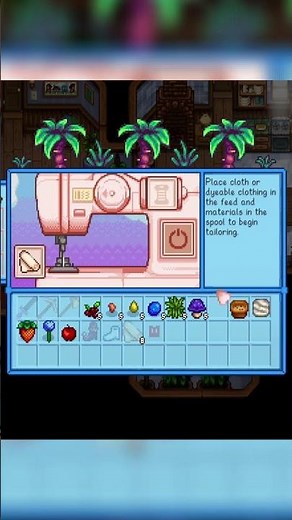 here’s how you make clothes in stardew valley! #stardewvalley #stardew #sdv #shorts