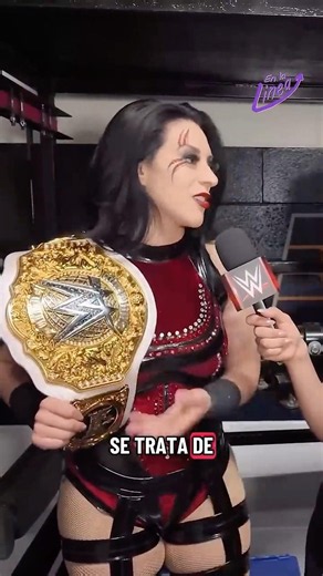 The first time Stephanie Vaquer's dad saw her wrestle, she won the world championship #wwe