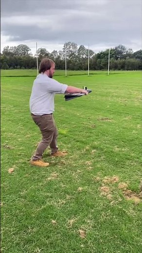 How to hand launch an EBee X fixed wing drone