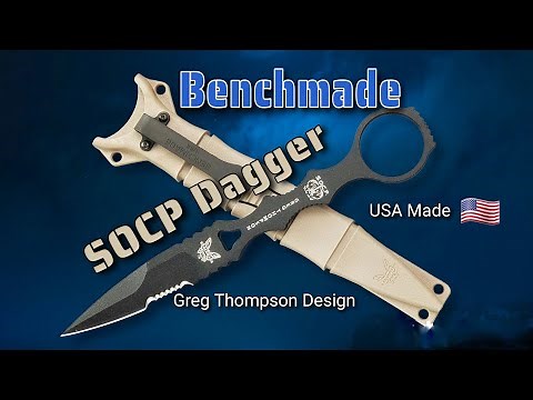 Benchmade SOCP Dagger: Tactical / Defense / Self-Protection Fixed Blade