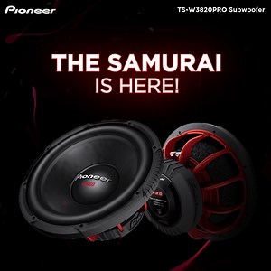 44K views · 605 reactions | Make way for the Samurai of sound, the all new TS-W3820PRO. A high-efficiency 15” subwoofer with nominal power of 1800 W and big double magnet for high power, this is designed to slay! #PioneerEveryday . . . #AskForItByName #Pioneer #PioneerReady #PioneerUAE #PioneerHeadUnit #HeadUnit #PioneerEveryday #Soundsystem #PioneerSubwoofers #Waterproof #Speaker #Subwoofer #Music #adventures #PioneerAudio #beyondthehorizon | Pioneer MEA | Facebook