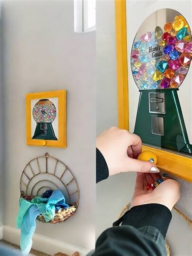 1 pièce Cadre photo carré coloré, design mural avec espace de rangement, rotatif pour un affichage photo facile. Convient pour exposition photo, décoration hivernale, décoration de la maison, accessoires de cuisine, décoration de chambre, décoration de Noël, excellent cadeau d'anniversaire | SHEIN