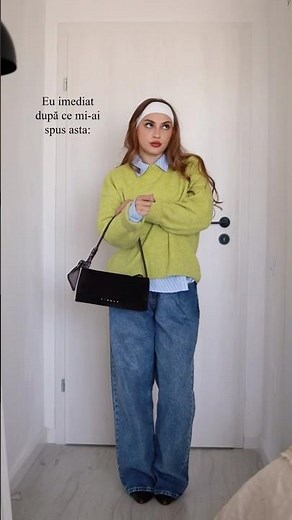 Asta…sau 3 moduri de a purta un pulover verde lime! 🍋‍🟩👀✨