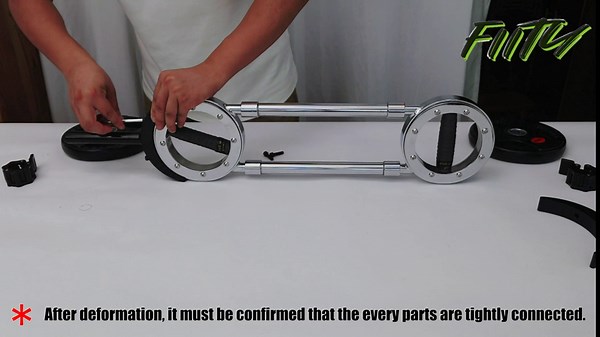 FIITY 4 in 1 Universal Barbell Burn Machine, Ab Rollers, dumbbell, Cross Trainer Workout Bar, Home Gym Fitness Equipment for Weight Training Whole Body Workout（12/22 Pounds）