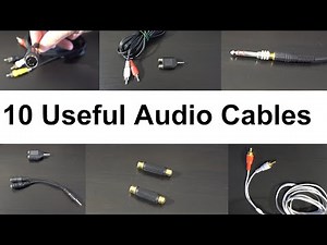 Basic Cables for Hooking Up To Vintage Audio