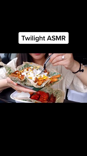 Twilight ASMR enjoying #wingstop with fries and different flavored wings. Enjoy. #wing #wings #fries #spicy #food #foodtok #fyp #hangrytv