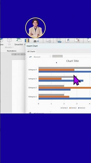 How do I insert Bar chart in Microsoft Word? | insert Bar chart | shorts