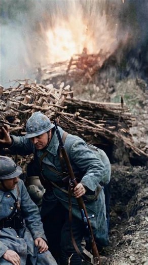 Rare Restored Footage of French Soldiers During WWI (1916)