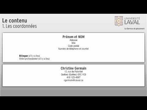 Comment concevoir un CV ?