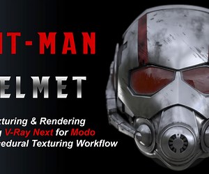 ArtStation - Texturing and Rendering Ant-Man Helmet in Modo Using V-Ray Next | Tutorials