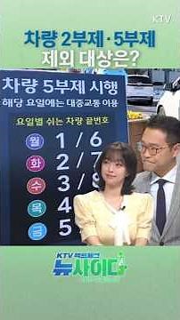 자칫하다 삼진아웃! 공공 2부제 & 공영주차장 5부제 에너지 절감 효과는? #2부제 #5부제 #차량 #주차장 #예외 #에너지절감 #석유 #강아랑 #최대환 #뉴사이다 #KTV국민방송