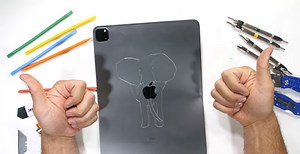 M1 iPad Pro Durability Test Shows How mini-LED Display Survives Bending - Video