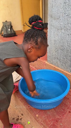 Jemima sharing Fish and Posho with Christopher, Sharing is caring ❣️🙏 | Empowered Child Ministries