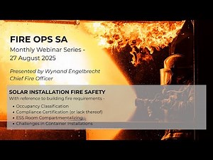 Webinar Replay - Solar Installation Fire Safety, with key focus on building fire requirements