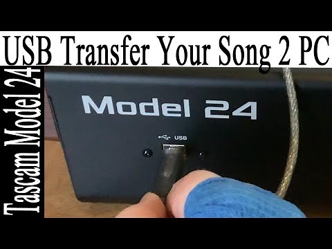 USB tascam model 24 Export files from SD card to PC