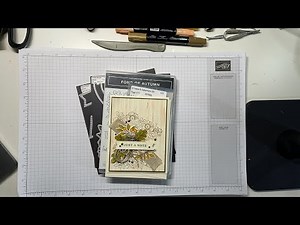 Stampin Up//Fond of Autumn//Autumn Bouquet//Stripes Folder//Stripes & Splatters 3D Embossing Folders